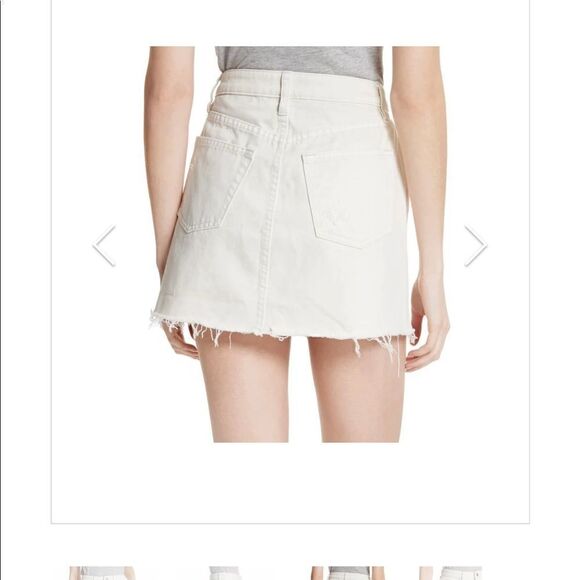 Free People Off White Denim Skirt - Picture 3 of 9